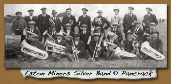 Eston Miners Silver Band
- Click On This for Larger Image 
	(Opens in New Window)