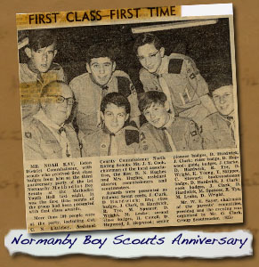 Normanby Methodist Boy Scouts Newspaper Article
  - Click On This for Larger Image (Opens in New Window)