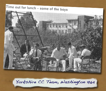 Yorkshire CC Team Washington 1964