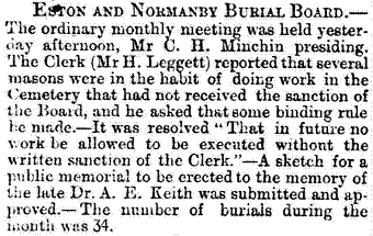 Burial Board Newspaper Articles 6