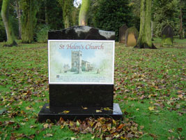 Photo 4  - Plaque at St.Helen's Church Site, Eston