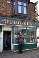 Photo 5  - Normanby High St, Current proprietor Kenny Surtees
Standing Outside Jubilees