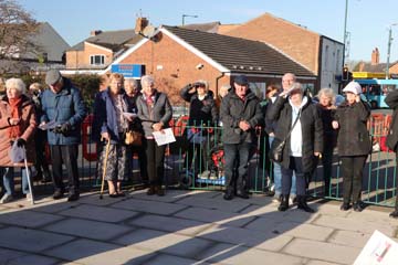 Photo 12 - 2024 Normanby Remembrance Day Service - Participants in the Service on a Very Bright Sunny Day