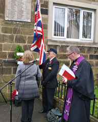 Photo 10  - 2013 Normanby Remembrance Day - Carole Simms (Normanby Councillor) laying a wreath