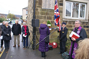 Photo 11  - 2013 Normanby Remembrance Day - Amanda Proud lays wreath on behalf of Ian Swales (MP for Redcar)