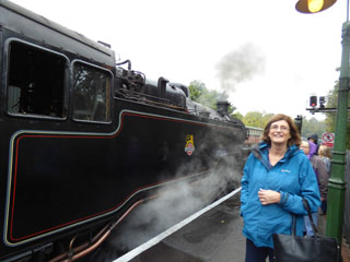 Photo 12  - Pickering Trip - Sheila Nicholson and Steam Train