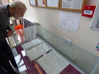 Photo 6  - Cleveland Ironstone Mining Museum - John Richardson Examines Mining Accident Books