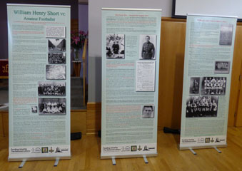Photo 3  - 2017 William Short VC Film Preview - Pop-up Banner - Amateur Footballer, Great War and Sister Florrie
