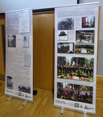 Photo 5  - 2017 William Short VC Film Preview - Pop-up Banner - Fought to the End and Memorial Service in Eston Cemetery