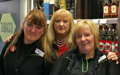 Photo 15  - Normanby Co operative Society - Store Staff - 
Jackie Holding, Trish Lane and Margaret Dakin. - 
 - Last Day Serving Customers after a Total of 73 Years Service - - Our Thanks to All the Friendly Co-op Staff!