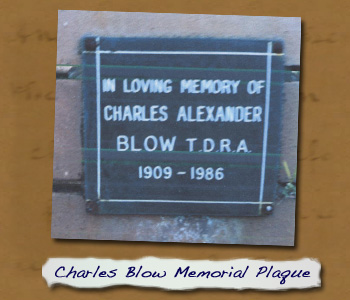Charles Blow Memorial Plaque