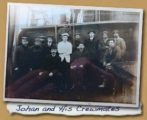 Johan and His Crewmates on SS Matti -
- Click On This for Larger Image (Opens in New Window)