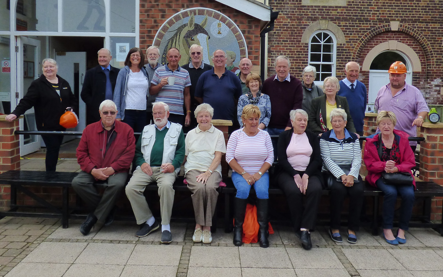 2017 Trip to Cleveland Ironstone Mining Museum - Our Group with Tour Guides