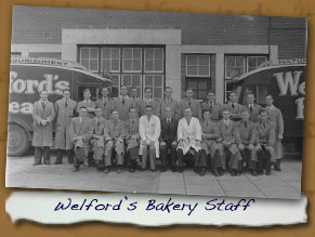 Welfords Bakery Staff and Ron Welford
 - Click On This for Larger Image
       (Opens in New Window)