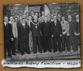 Welfords Bakery Function with Ron Welford
 - Click On This for Larger Image
       (Opens in New Window)