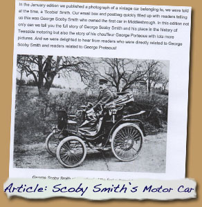 George Scoby Smith theOwner of DC1 First Automoble in Middlesbrough
                - Click On This for Larger Image (Opens in New Tab)