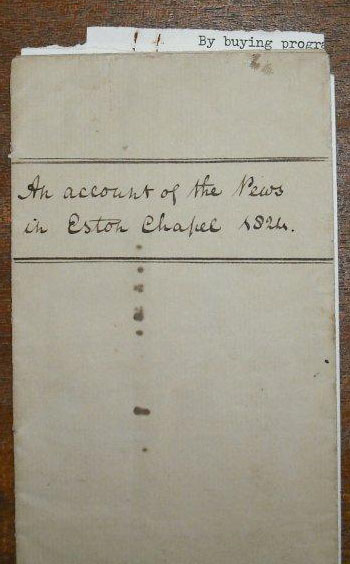 St Helens Account of the Pews 1824 cover